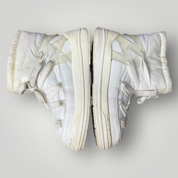 Moncler White Nylon and Leather Insolux Snow Boots Size 39 EU / 8 US - Picture 3 of 16